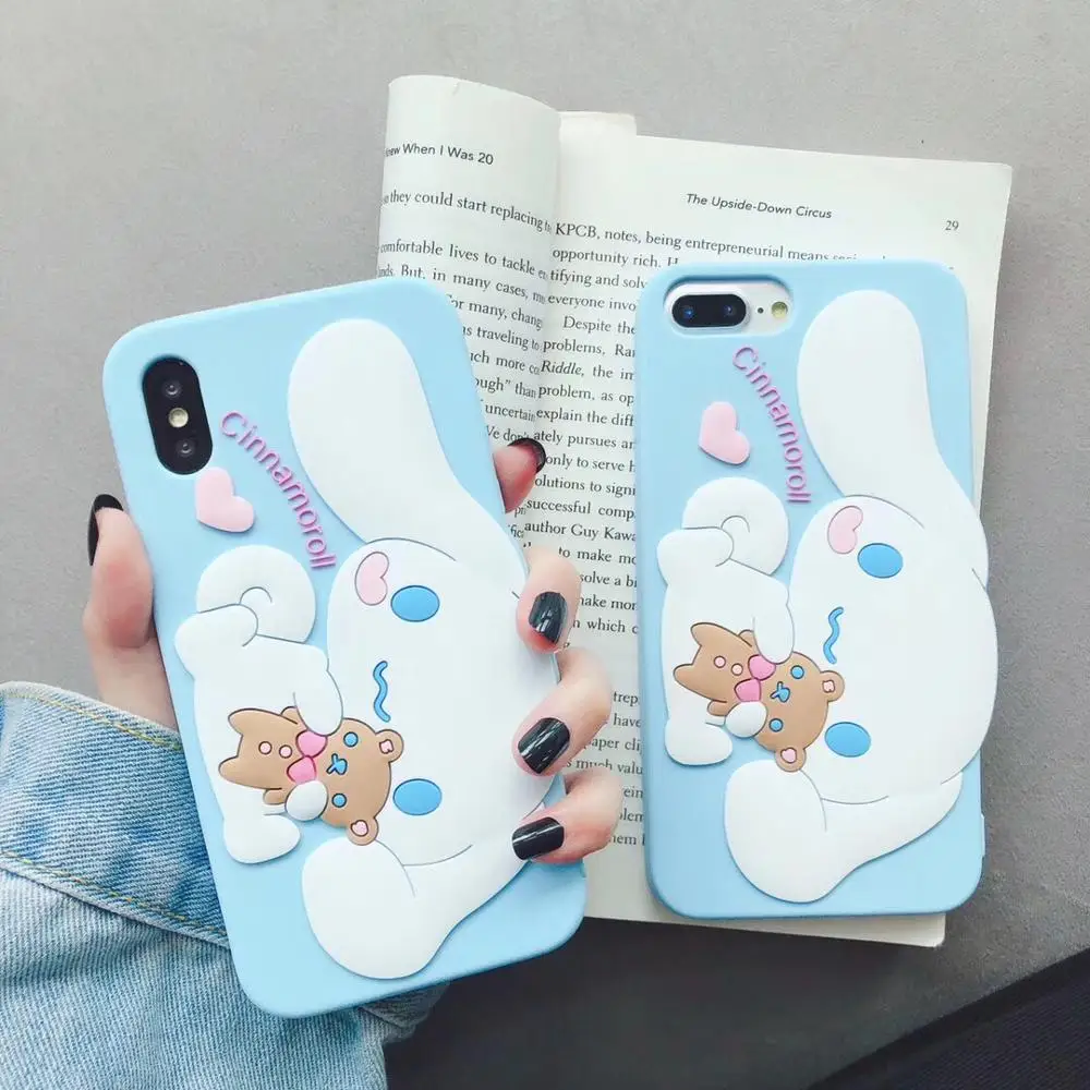 

Soft Silicone Animal Case for iPhone X Xs Max XR for iPhone 7 8 6 6s Plus Mobile Phone Cover Protective Shell