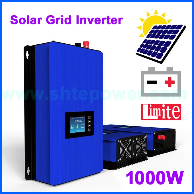 MPPT 1000w DC 48v 72v 24v 36v Новая солнечная инверторная сеточная система с ограничителем и