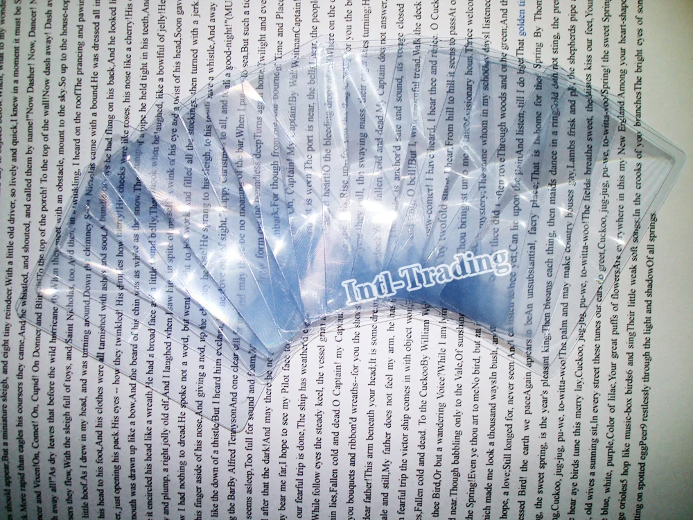 Bulk lot of 100PCS transparent Fresnel Lens Mini Credit Card Magnifiers 3x Reading Magnifying
