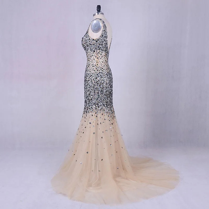 LORIE-Luxury-Evening-Dresses-for-Women-Bling-Bling-Elegant-Prom-Gown-O-Neck-Beading-Rhinestones-Mermaid (4)