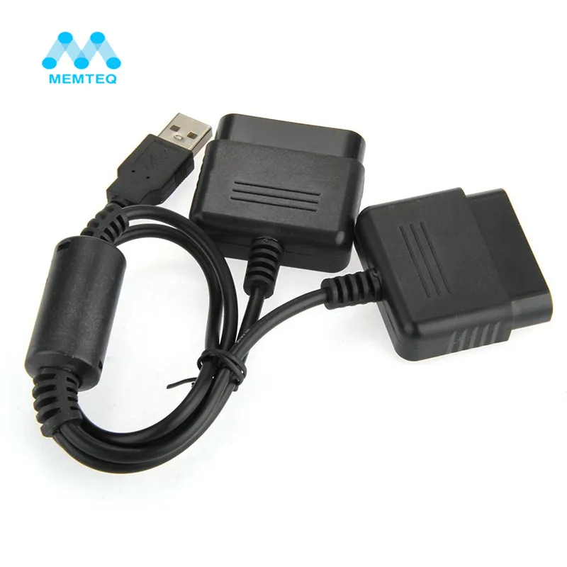 MEMTEQ USB контроллер конвертер для PS2 к ПК двойной порт PlayStation 2 игровой адаптер комбо|