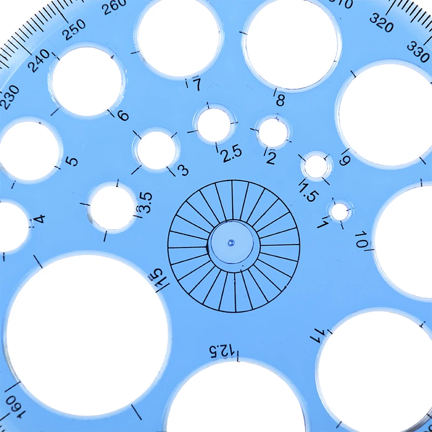 Regle - equerre,Règle ronde transparente à 360 degrés 1 pièce,nouvel ...