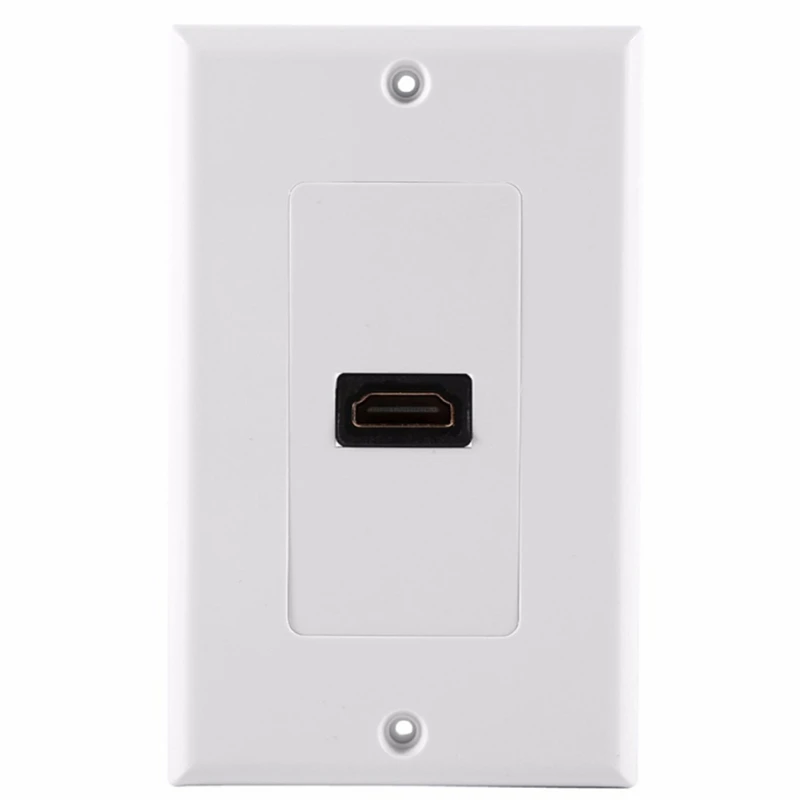 1-port HDMI 1,4 настенная облицовочная пластина панель Крышка муфта выход удлинитель 3D 1080 P Белый переходник