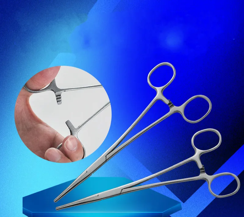 

1PCS veterinary medical hemostatic forceps straight pet hemostatic forceps stainless steel veterinary surgical swine