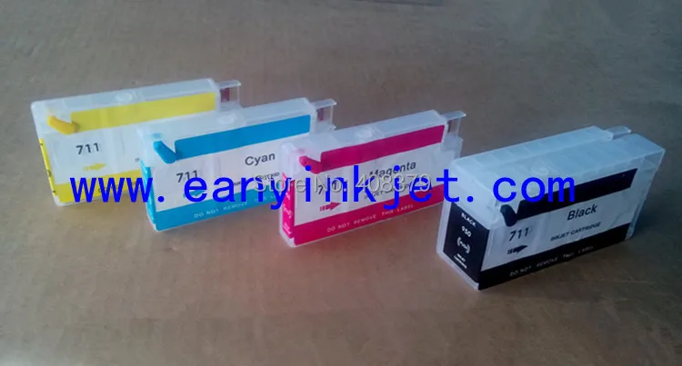 

711 Empty Refillable ink cartridge for 711 with CHIPS for Designjet T120 T520  711 refillable cartridge with ARC chip