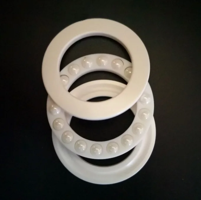 

4pcs/lot 51107 51108 ZrO2 full ceramic Axial Ball Thrust Bearing 35x52x12 40x60x13 mm