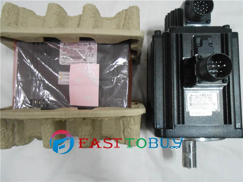 CNC 4.5KW AC Servo Motor Drive kits Delta 400V 28.65NM 1500r/min 180mm Keyway with 3M cable ECMA-L11845RS+ASD-A2-4543-M