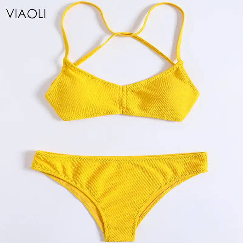yellow swimming costume