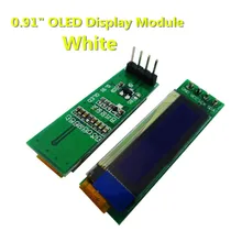 1 шт. 0.91 дюймов OLED модуль 0.91 «Белый OLED 128×32 OLED ЖК-дисплей LED Дисплей модуль 0.91» IIC новый оригинальный в наличии