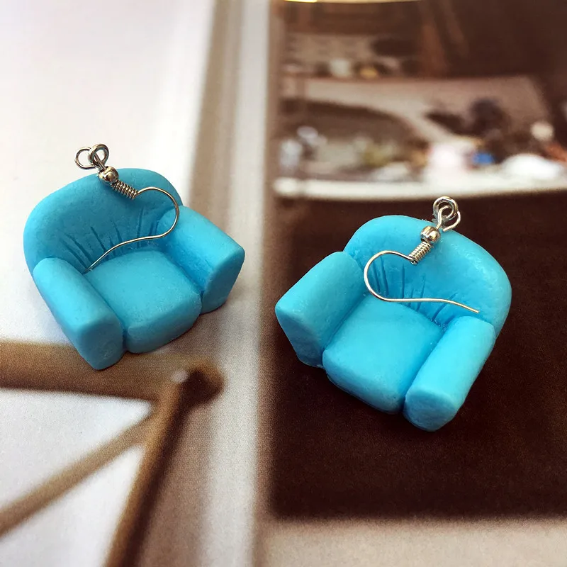New Arrival Funny Colorful Sofa Drop Earrings for Women Girls Yellow Pink Blue Sofa Unique Dangle Earrings Fashion Brincos 2019 New Arrival Funny Colorful Sofa Drop Earrings for Women Girls Yellow Pink Blue Sofa Unique Dangle Earrings Fashion Brincos 2019