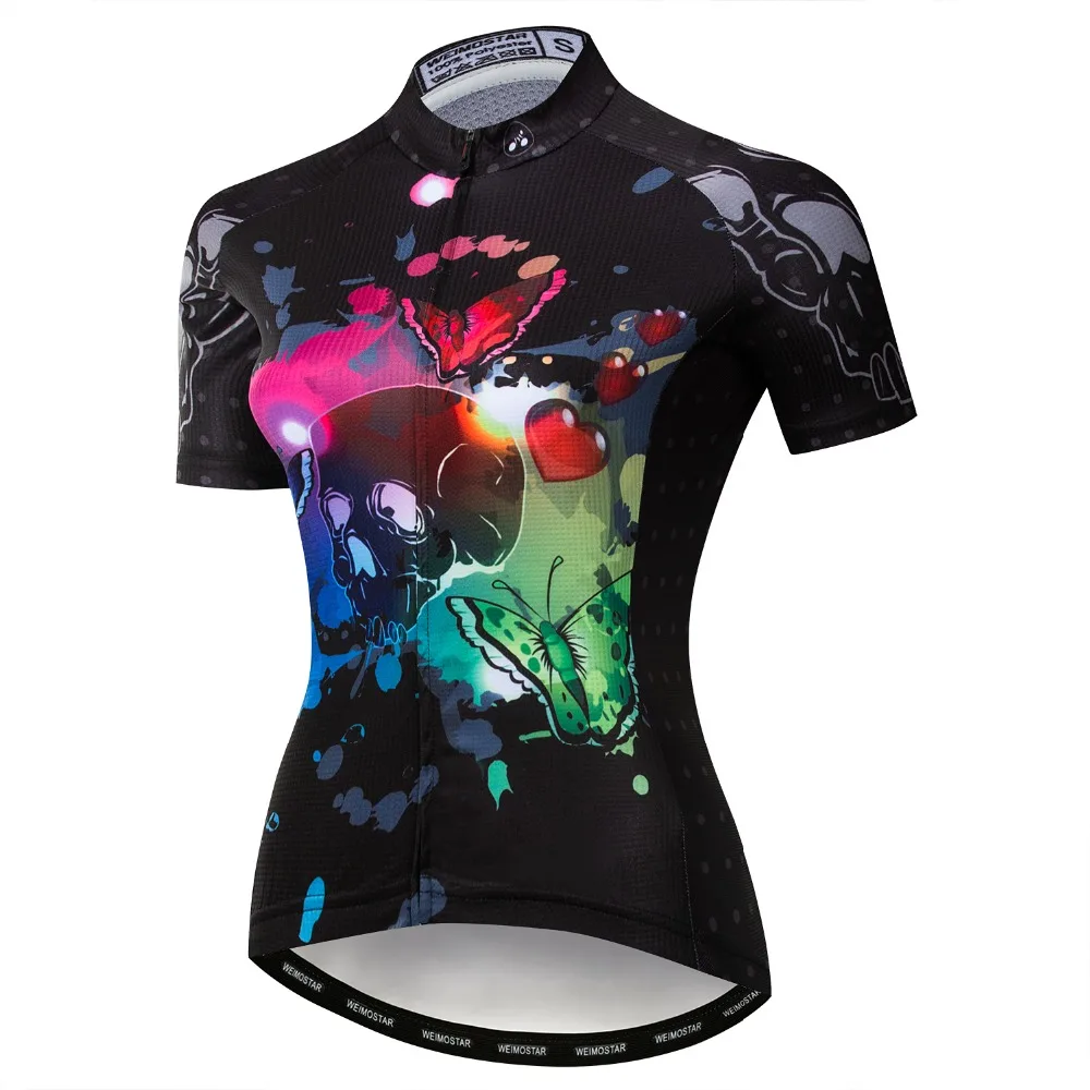 2019 Велоспорт Джерси для женщин горный велосипед Джерси MTB велосипедные рубашки короткий рукав девушка команда дорога топы лето фиолетовый