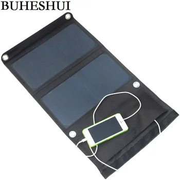 

BUHESHUI 14W Foldable Solar Charger Solar Panel Battery Charger Dual USB Output Sunpower Waterproof High Quality Free Shipping