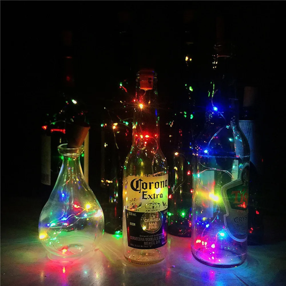 New Fashion Wine Cork Lights Home Bottle Decoration Wine Bottle
