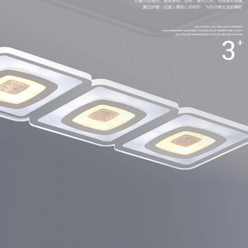 Подвесная лампа светодиодная стеклянная квадратная для кухни|lamp project|delivery helperlamp
