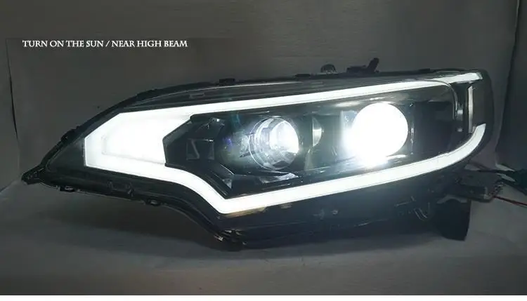 Ходовые наружные ассессуары Drl боковой указатель поворота Neblineros Para Авто Светодиодные Автомобильные фары задние фонари для Honda Fit