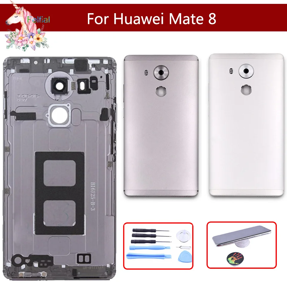 

Original For Huawei Ascend Mate 8 mate8 Battery Cover Back Housing Rear Door Case Battery Cover Panel Replacement With Gift