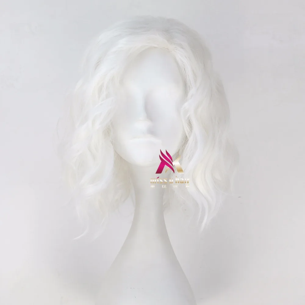 Viserys Targaryen косплей парик Игра престолов белые короткие вьющиеся синтетические волосы для взрослых