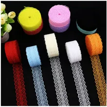 High quality 10 yards Lace Ribbon Tape Width 2.6CM Trim Fabric DIY Embroidered Net Cord For Sewing Decor african lace fabric high quality 10 yards lace ribbon tape width 28mm trim fabric diy embroidered net cord for sewing decoration african lace fabric