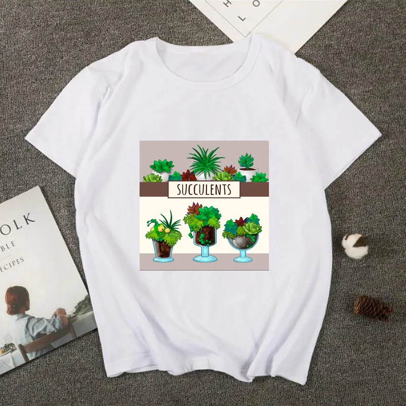 ZSIIBO/футболка для больших мальчиков с изображением солнечного растения кактуса; универсальный Повседневный хлопковый топ с цветочным принтом для бойфренда; 2Y-2XL - Цвет: Bai04