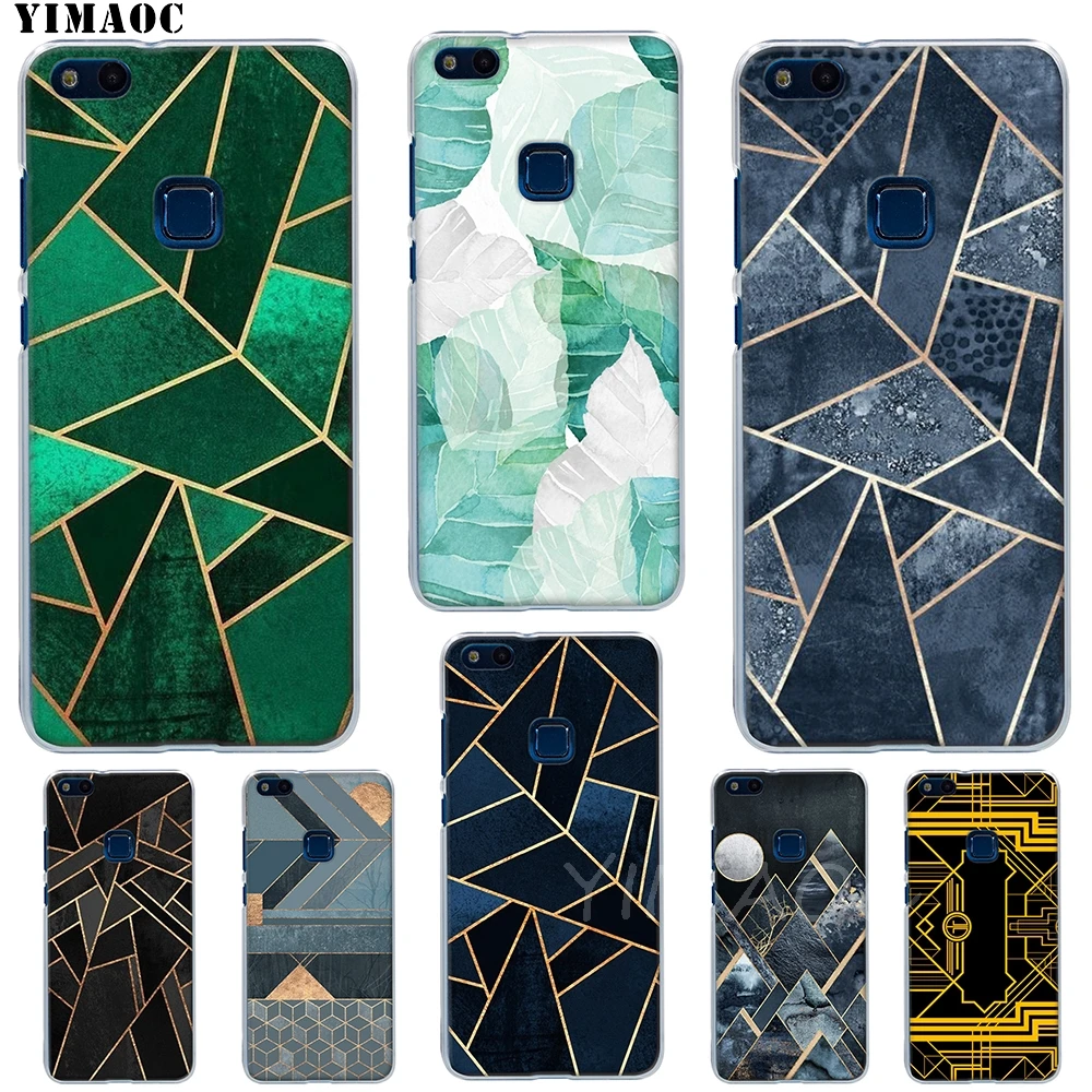 YIMAOC Geometric Graphic Plants Leaf Soft Case for Huawei P8 P9 P10 P20 P30 Lite Pro P smart 2019 TPU Cover |