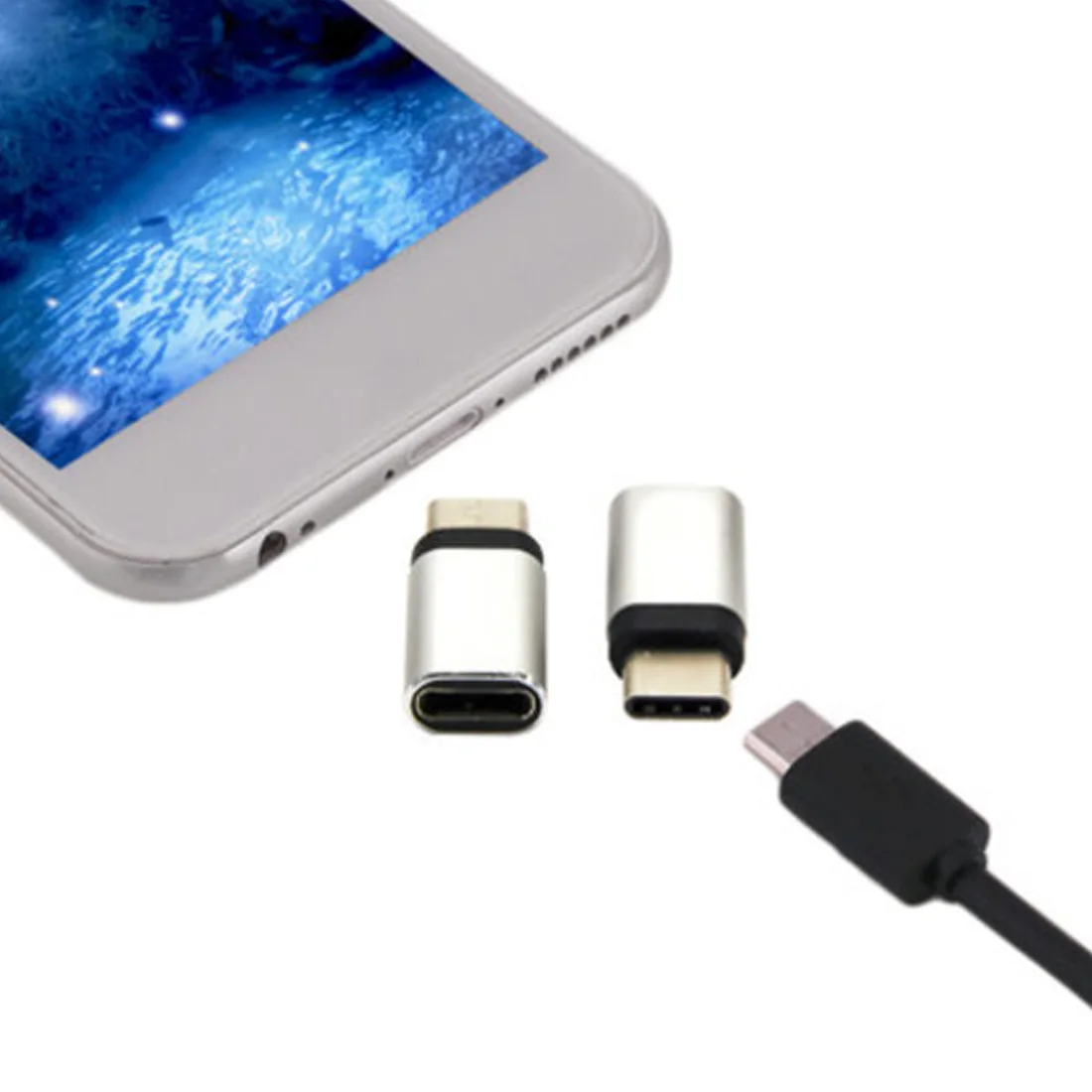 Etmakit аксессуары для телефонов usb type C мужской разъем для Micro USB Женский USB-C type-C адаптер для htc 10 Lumia 950