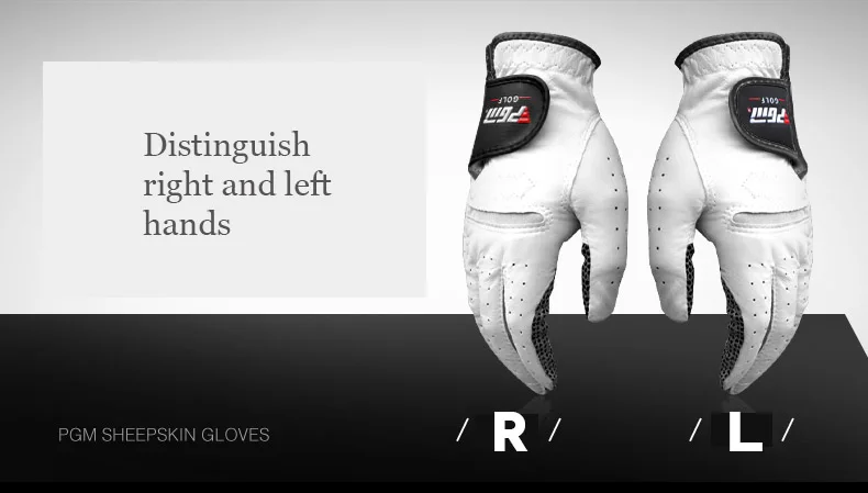 PGM мужские перчатки для гольфа из овчины, мягкие противоскользящие дышащие бейсбольные перчатки, мужские перчатки для гольфа из овчины, кожаный светильник, тонкие перчатки