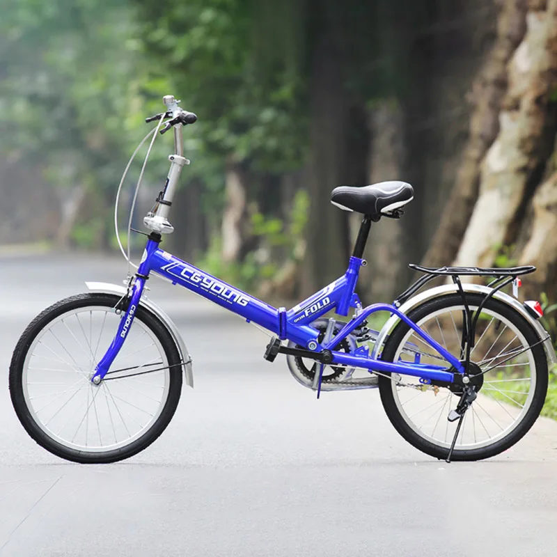Cheap Folding Bicycle High Quality Carbon Steel 20 Inches Carrying Back Seat Can Be Manned Carrying Back Seat Can Be Manned 2