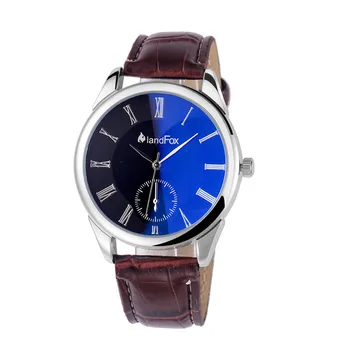 

Fashion Mens Watch Roman Numeral Symmetrical Dial Faux Leather Strap Quartz Wrist Watch zegarek meski relojes para hombre reloj