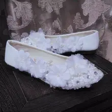 Сладкий цвета: белый, серебристый шнуровка женская обувь на плоской подошве с круглым носком без шнуровки удобные невесты подружки невесты на плоской подошве свадебные туфли