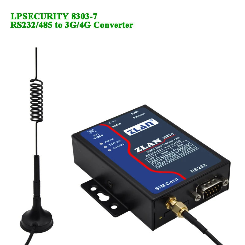 Последовательный/Ethernet сетевой Конвертер RS232/485 на мобильный/Unicom 3g/4G GSM P2P удаленный