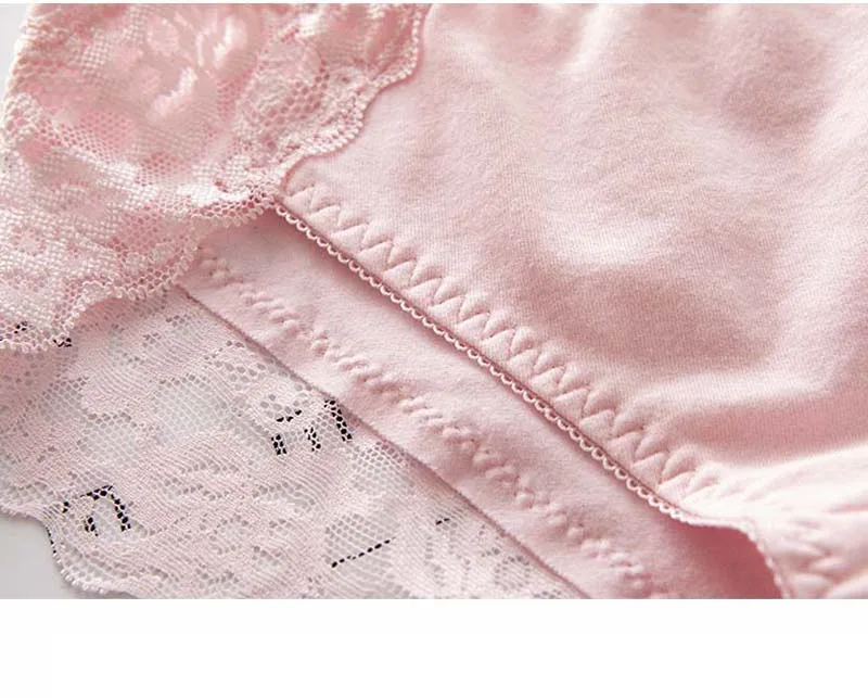 Plus Size M-3XL Women Cotton Underwear Sexy Lace Briefs Transparent For Womens Seamless Underpant Ladies Bikini Panties Lingerie (10)