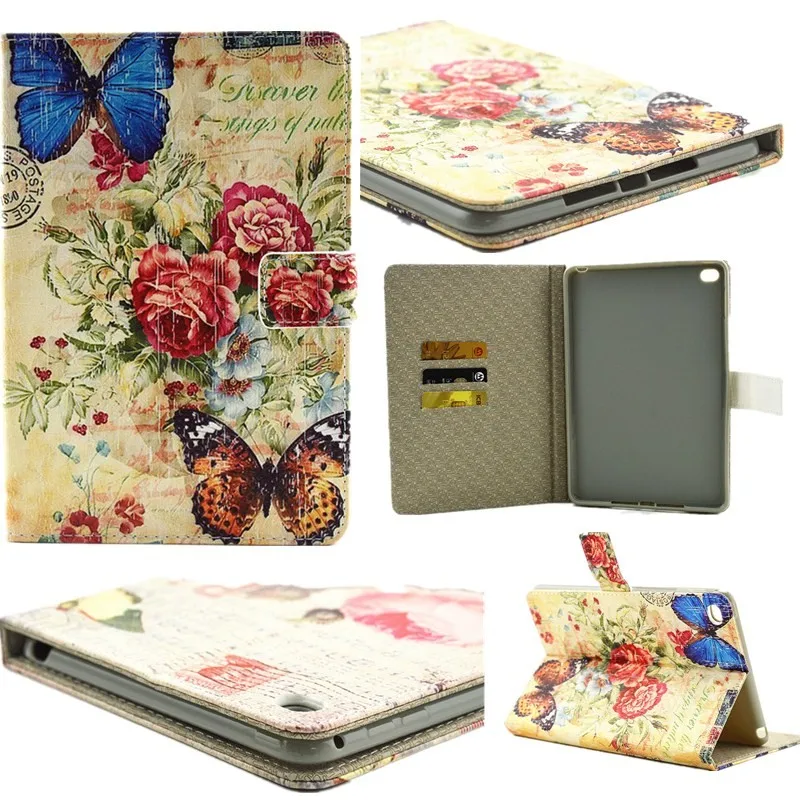 For Apple iPad Air 2 Case PU Leather Classic Retro Eiffel Tower Wallet Flip Book Stand Card Slots Tablet Cover for iPad 6 Yellow (27)