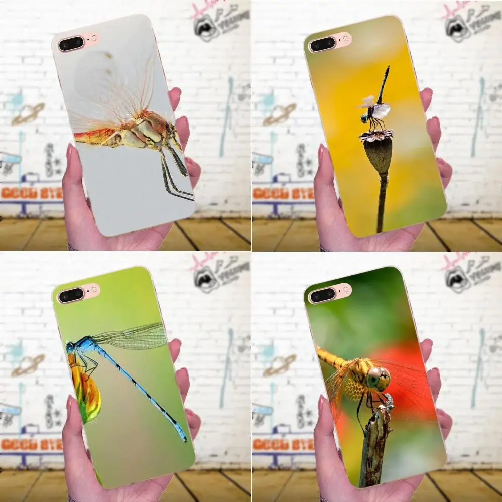 Весенний чехол для телефона из ТПУ с принтом стрекозы Huawei Mate 7 8 9 10 20 P8 P9 P10 P20 P30 Lite
