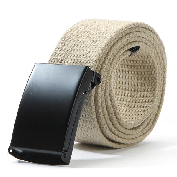 

Fashion Cotton Canvas Metal Buckle Belt Waist Waistband Cintos Men Women Unisex Boys Candy Colors Plain Webbing Accessories J2