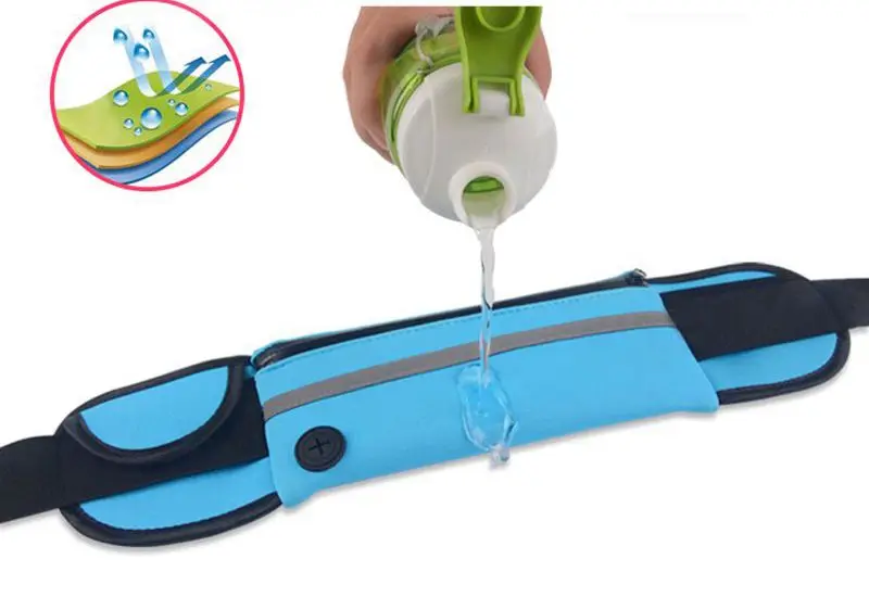 Running Waist Bag Sport Packs For Music With Headset Hole-Fits Smartphones Sports Bags (18)