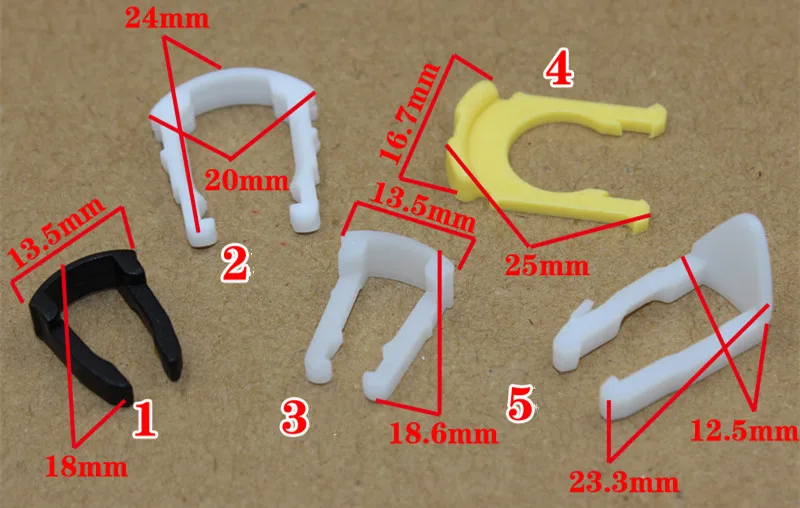 5 шт. автомобильный топливный фильтр трубы разъем болт пластиковые крепежи - Название цвета: Each Number 1PCS