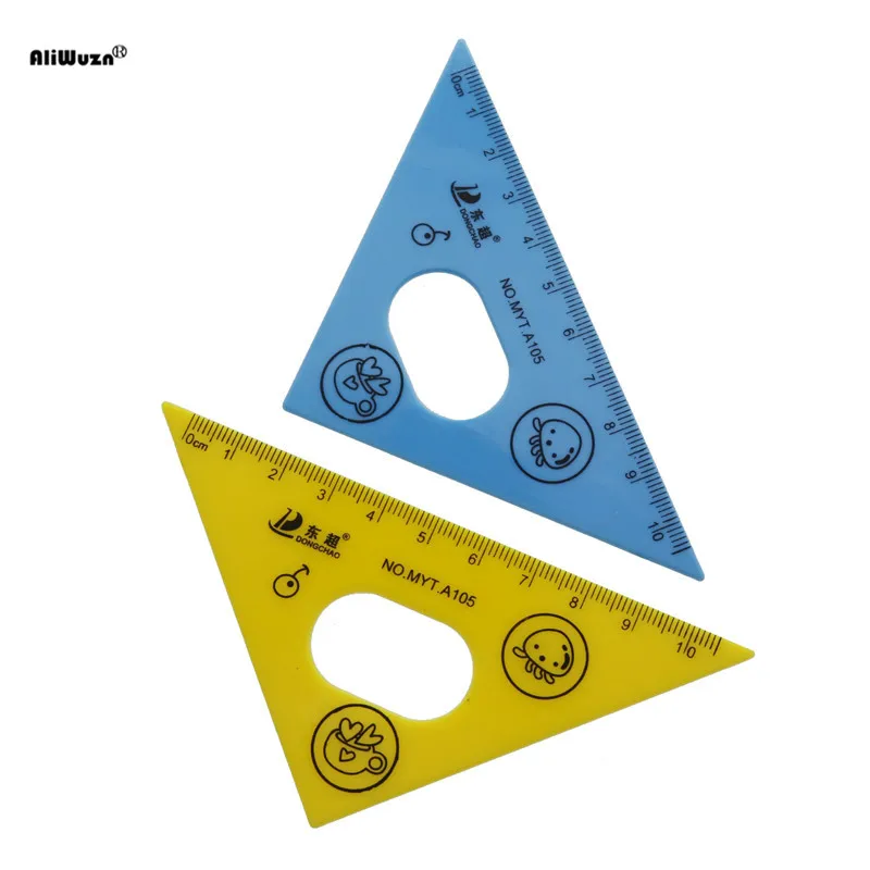 Тарелка треугольная Транспортиры Жираф Моделирование дети учатся живописи инструмент Комбинации линейки 1 компл. 4 шт. школьные
