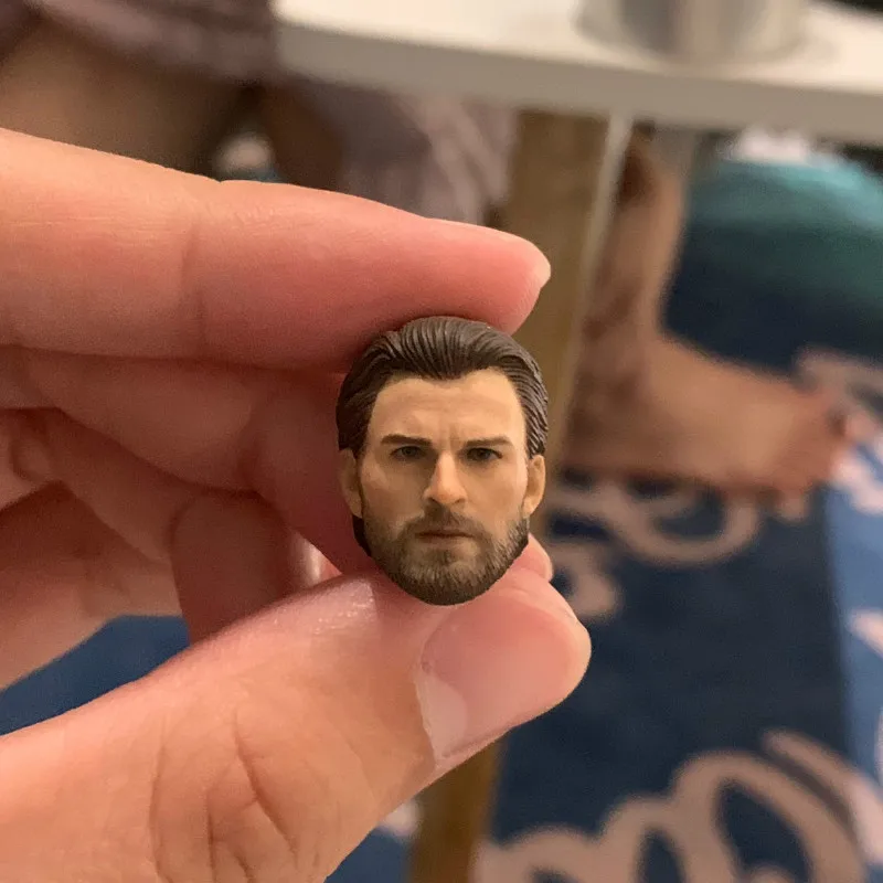 

Pre-sale 1/12 Scale Old Big Beard Captain America Head Sculpt Model Action Figure Collection fit for SHF Body Model