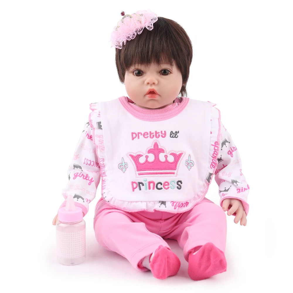 

KAYDORA 50cm 20cm Silicone Reborn Baby Doll Alive Bebe Reborn Soft Realistic NewBorn Baby Girl Child Lifelike Christmas Gift