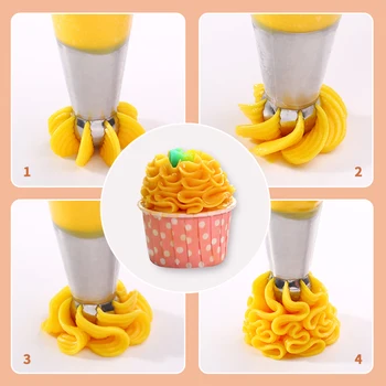 

Top Sale 42 Pcs Stainless Steel Bakery Pastry Tools Cream Cake Decorating Tips Icing Piping Nozzles Set cakeTool