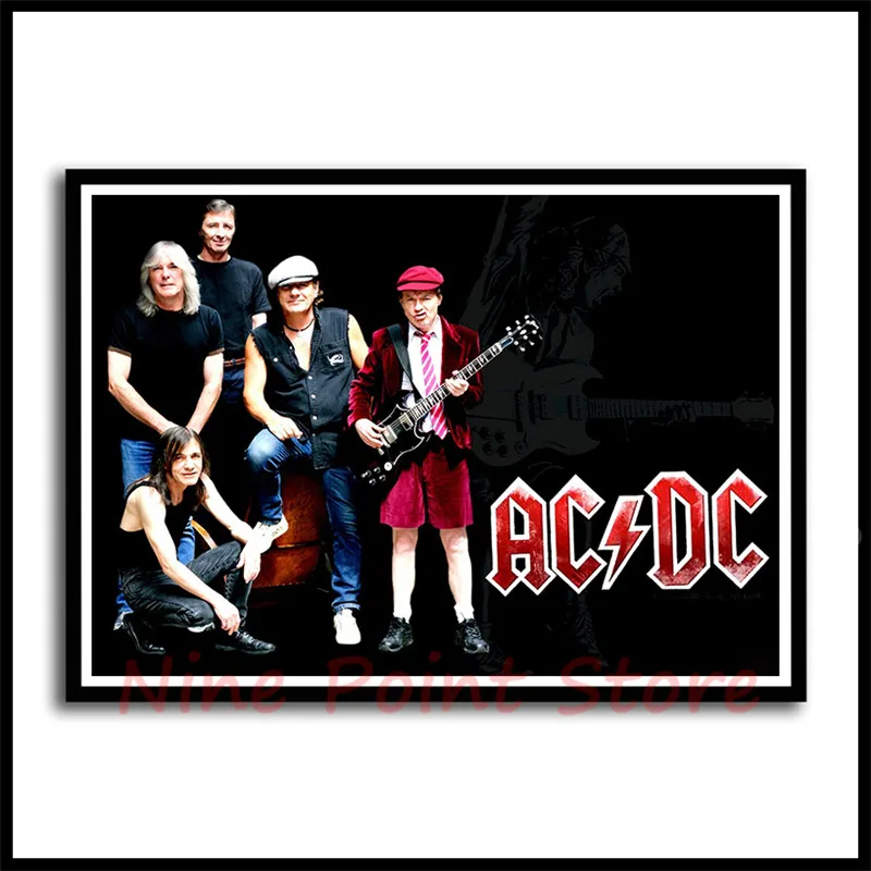 Acdc рок-группа Malcolm Angus бумага с покрытием плакаты домашнего интерьера декоративные настенные наклейки плакаты бескаркасные