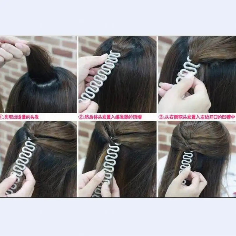 Braider para Uso Wholesal Moda Faça Você Mesmo Cabelo Ferramenta Trança Francesa Lace up Modelagem Adereços Como Mulheres Dish Hair Styling Pessoal