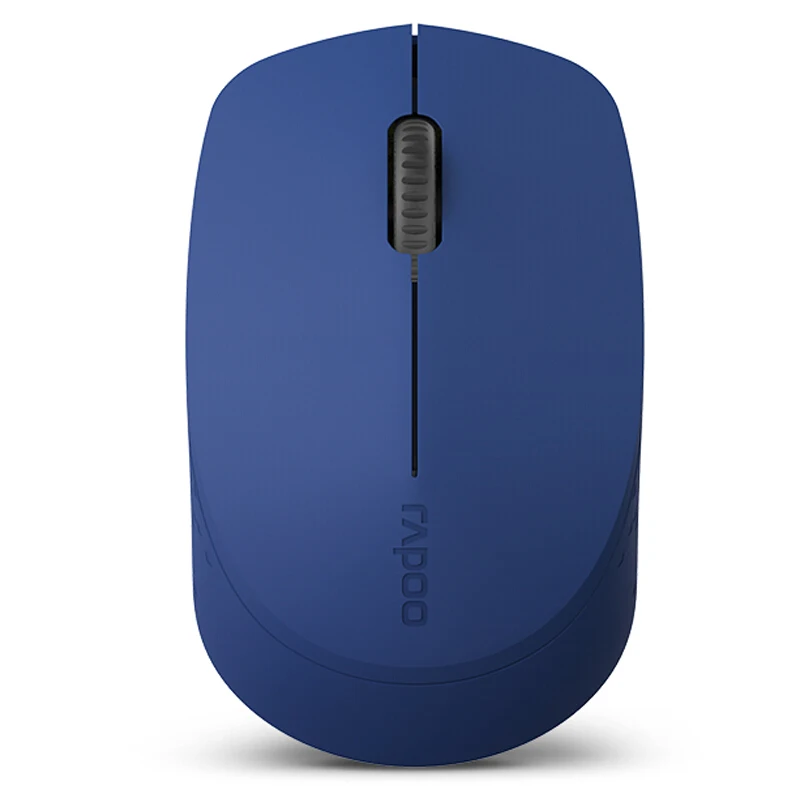 Оригинальная Бесшумная Беспроводная оптическая мышь Rapoo M100, Bluetooth 3,0/4,0 RF 2,4G, бесшумная мини-мышь для Macbook, ПК, ноутбука - Цвет: BLUE
