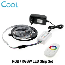 LED Strip 5050 5M RGB / RGBW / RGBWW 60LEDs/m Home Decorations + 2.4G Touch Remote Controller +12V 3A Power Supply