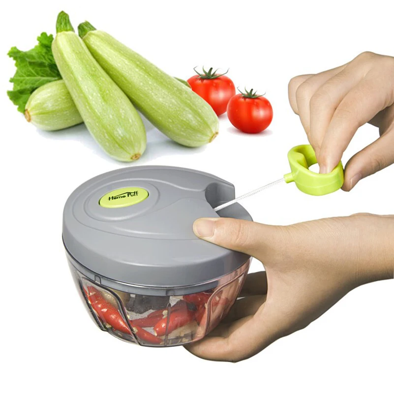 NEW Brand Home Puff 450ML Manual Food Vegetable Chopper 2 3 Cup Mini