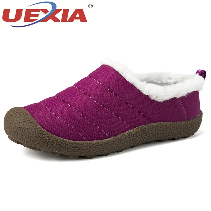 

UEXIA Fashion Winter Shoe Warm Sneakers Plush Fur Women Shoes Outdoor Unisex Couple Footwear Winter Casual Female Zapotos Mujer