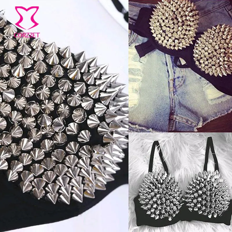 Женский бюстгальтер пуш ап с заклепками и золотыми заклепками|bras for women|bra forbra up |