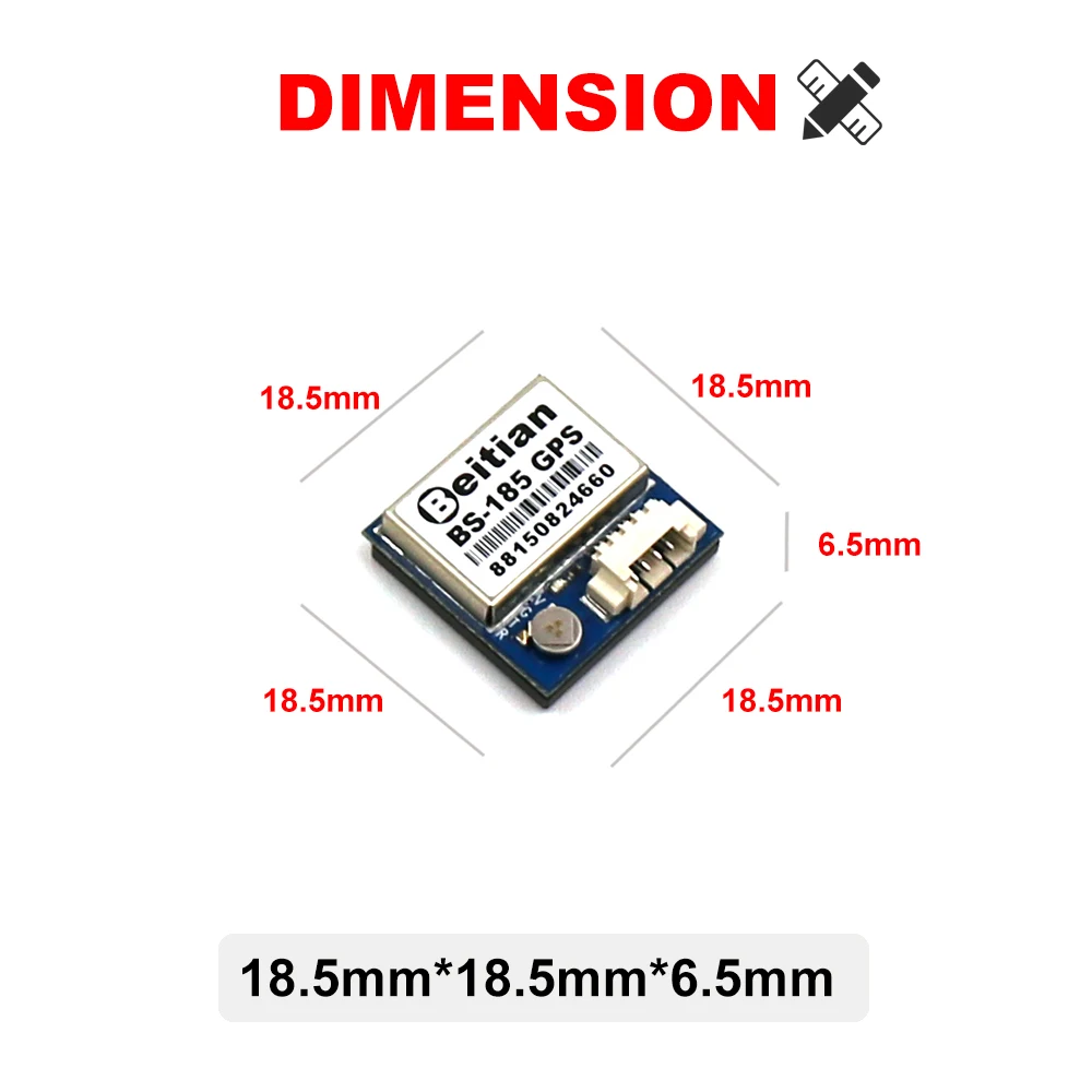 BEITIAN 18,5*18,5*6,5 мм небольшой Размеры 5,0g PPS ttl уровень базовой станции gps 9600bps модуль NMEA-0183 1 Гц 5,0 V BS-185