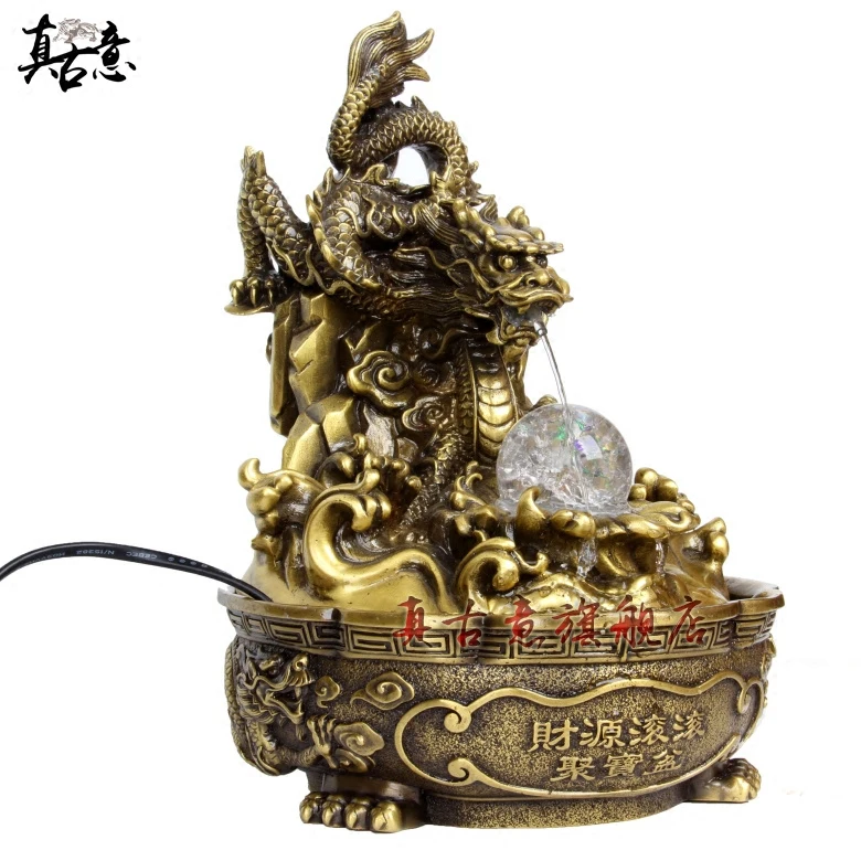

A copper dragon ball wheel Zhaocai decoration Feng Shui Fengshui round ornaments water fountain water toad Zhaocai