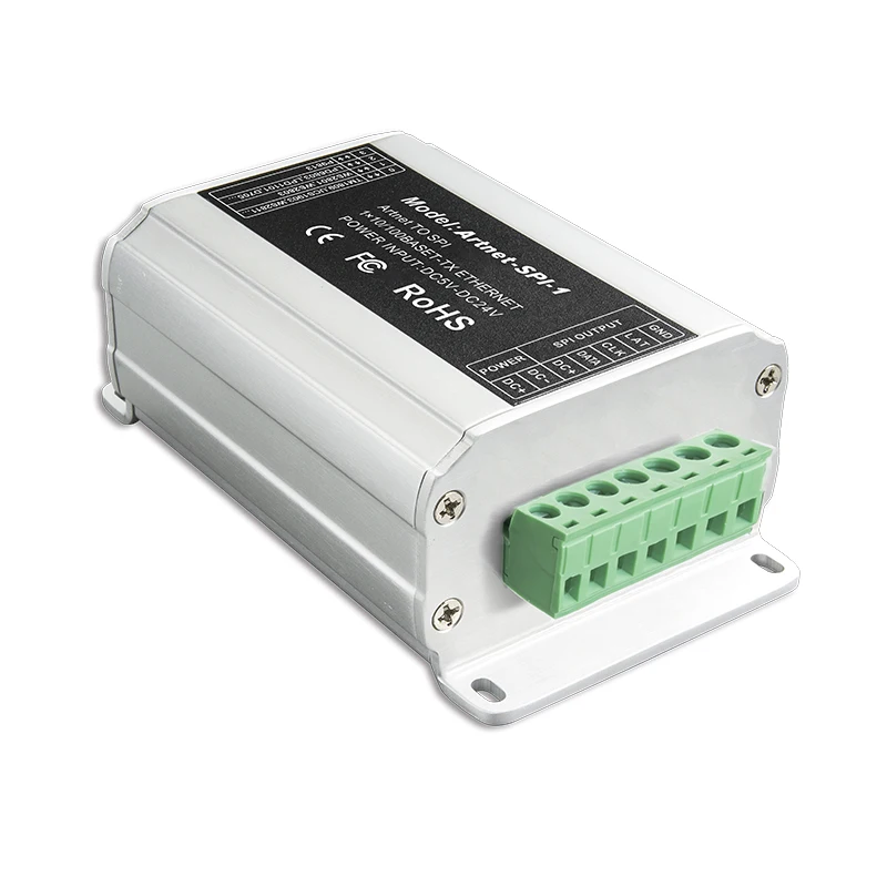 Новый DC5V 24V вход SPI(TTL) цифровой сигнал вывода Artnet в SPI конвертер вождения 2801 6803 1804
